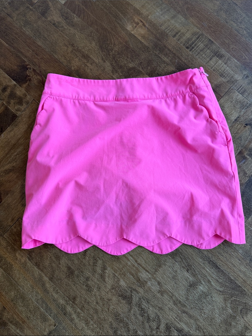 Vineyard Vines Pink Scallop Hem Mini Skirt